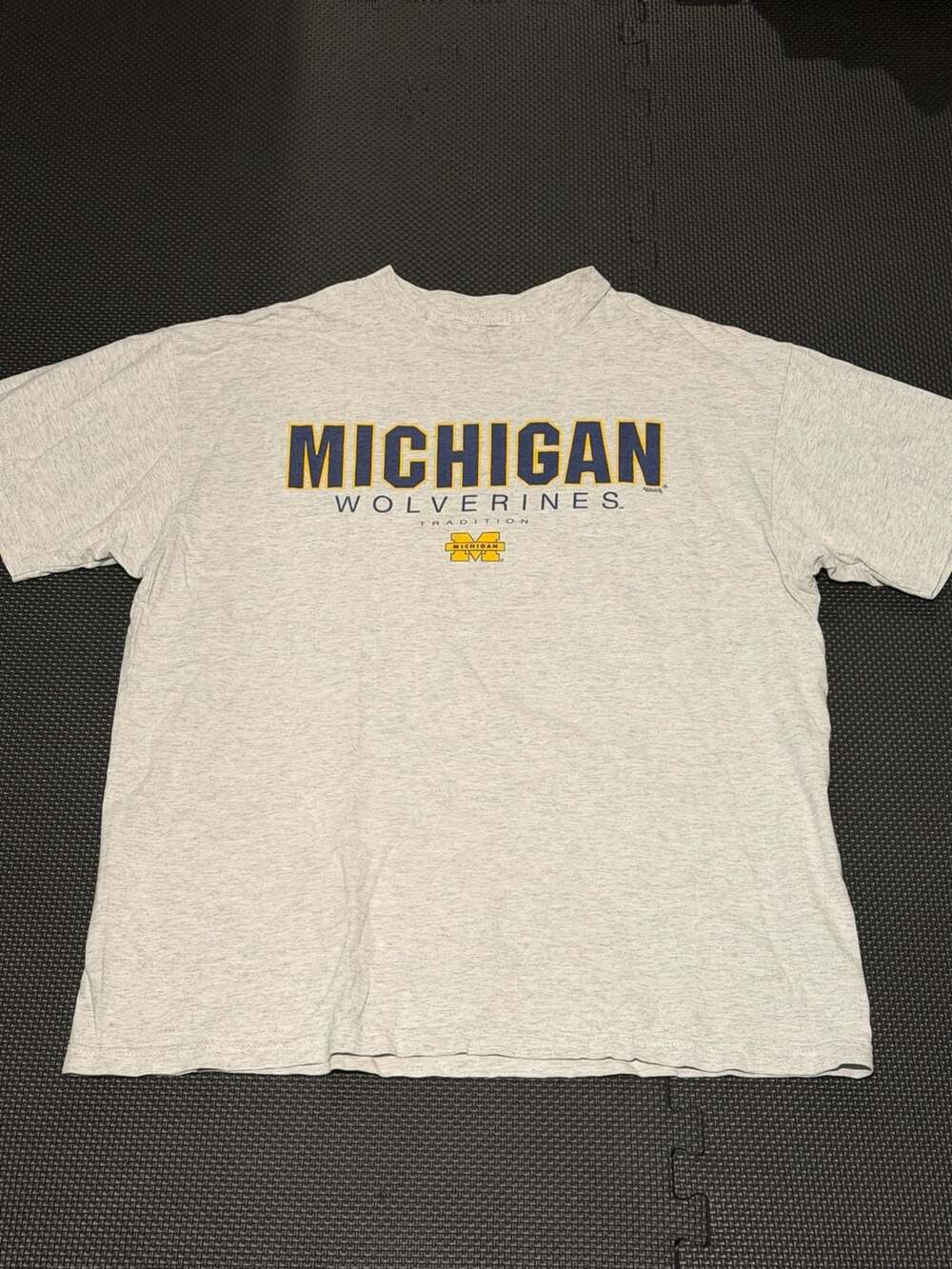 Atlantic Michigan Wolverines Tradition T-Shirt - Heather Gray, Size XL